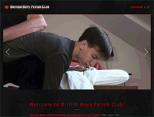 Tablet Screenshot of britishboysfetishclub.com